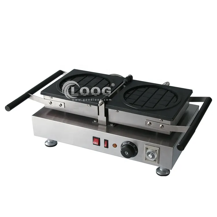 Commercial Mini Electric Round Shaped Waffle Maker Stainless Steel Waffle Baker Machine Suppliers