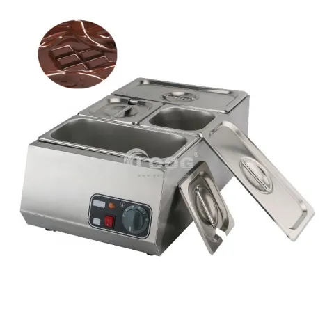 Goodloog Best Price 4-Pot Electric Chocolate Melting Machine High Productivity Kitchen Equipment 220V Used Condition