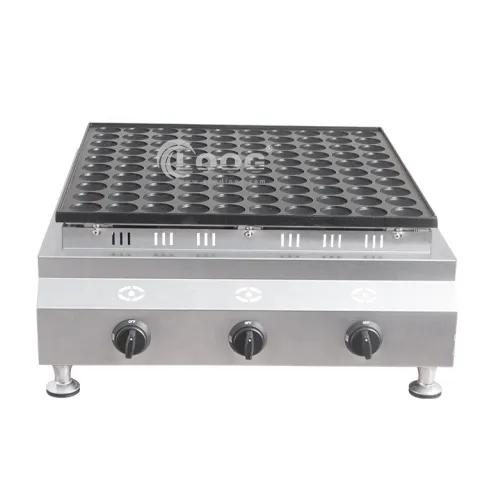 Goodloog Máquina comercial mini para hacer panqueques de alta eficiencia 2800 Pa con 100 agujeros, a gas, de acero inoxidable, precio de fábrica