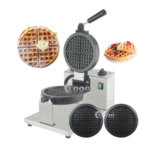 Professional Commercial Electric Mini Belgian Waffle Maker Machine Wholesale Removable Plates Waffle Maker with High Efficiency