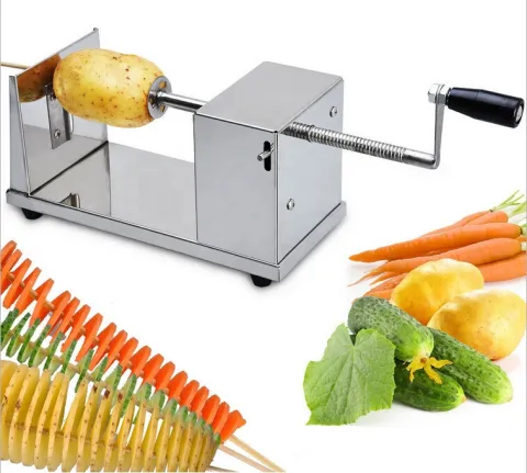 Catering Equipment Suppliers Stainless Steel Potato Twister Machine Manual Spiral Potato Cutter for Sale