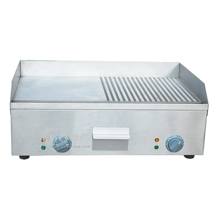 Plancha eléctrica comercial para mostrador, venta al por mayor directa de fábrica para catering callejero