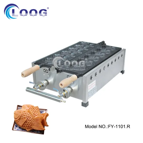 Best Professional Gas Taiyaki Maker Taiyaki Waffle Iron FY-1101.R for Sale WIth  CE