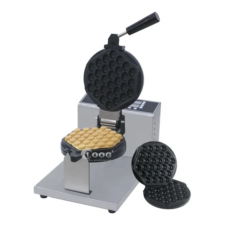 Macchina professionale all'ingrosso per cialde a uovo 110V 220V digitale con piastre intercambiabili per cialde a bolle in vendita