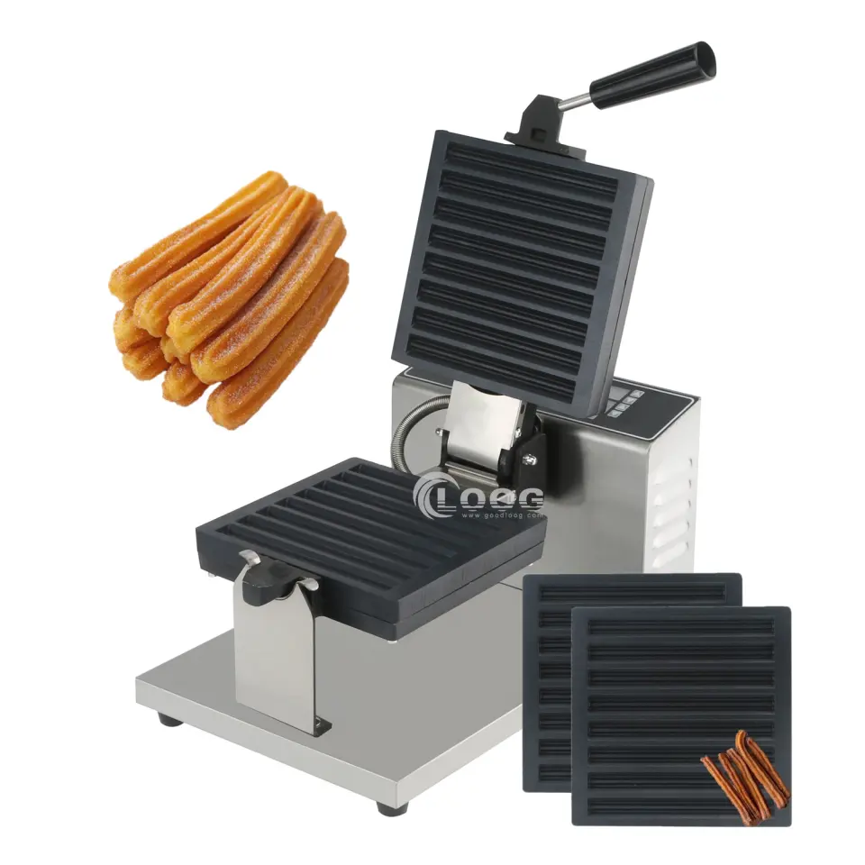 Produttore di attrezzature per cucine alberghiere: macchina elettrica professionale in acciaio inox per cialde a stecca e churros commerciali