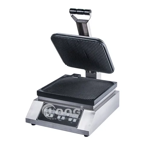 Commercial Kitchen Equipment Coated Electric Toaster Digital Toaster Grill Sandwich Maker Stainless Steel Sandwich Press Machine