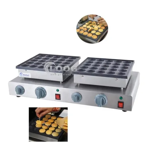 High Efficiency Easy Operation 50 Holes Commercial 1700W Electric Mini Pancake Maker