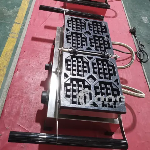 Goodloog Factory Direct Wholesale Nonstick Rotating Waffle Maker Electric Commercial Waffle Making Machine for Kitchens
