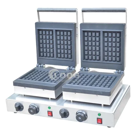 Commercial Electric Belgian Waffle Making Machine Double Waffle Maker for Restaurant Use