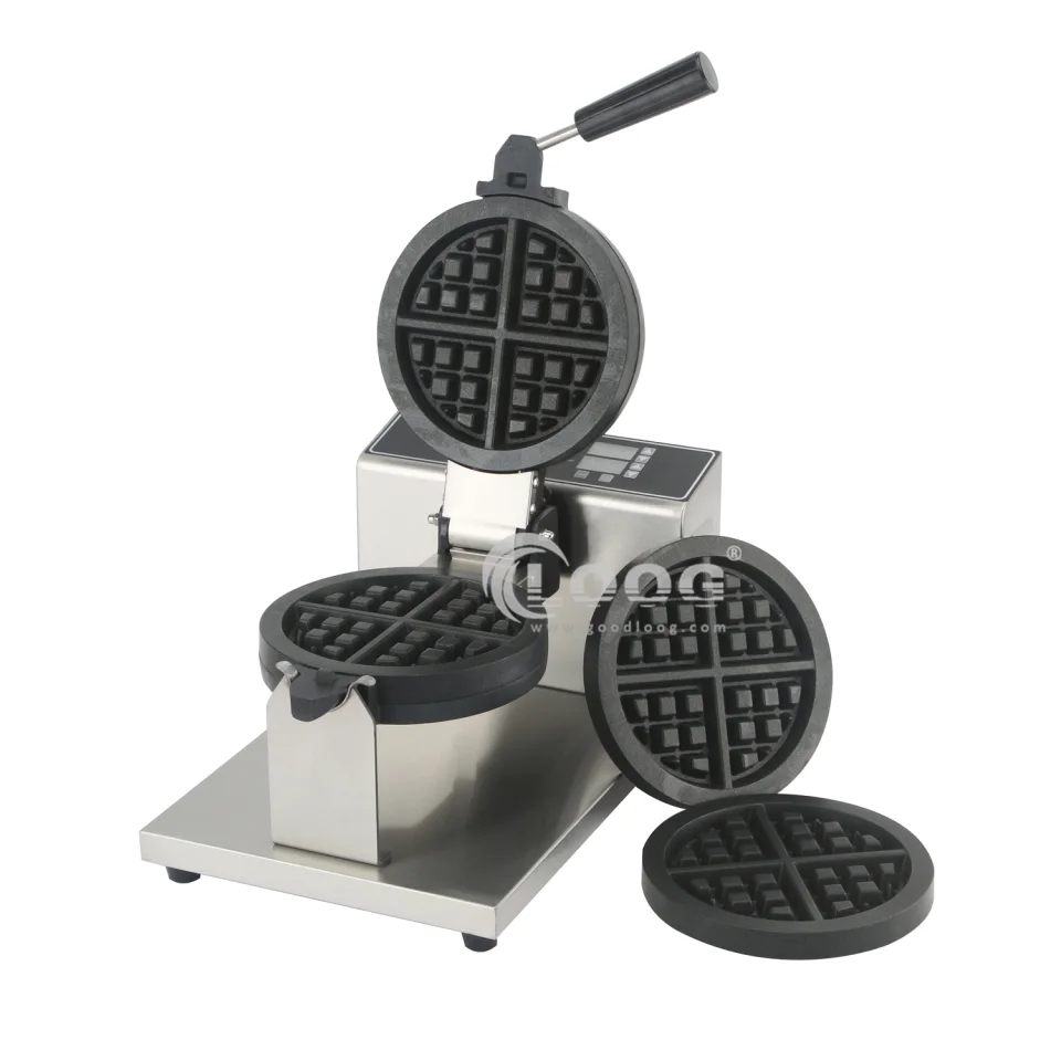Macchina professionale per waffle, piastra per waffle belga commerciale con piastre rimovibili in vendita