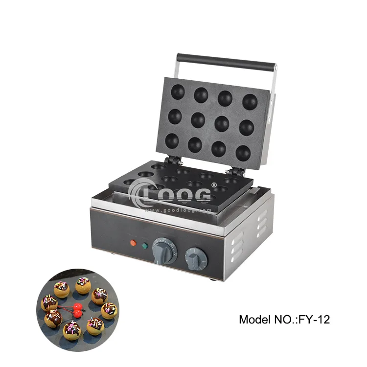 Macchina per Waffle a Pallina Professionale Elettrica per Waffle a Forma di Sfera in Vendita