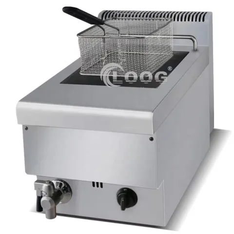 Commercial Restaurant Stainless Steel Countertop Gas Type Fryer Used Commercial Gas Chips Fryer Equipment