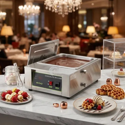 110v 220v Commercial Restaurant Wet Heating Durable Stainless Steel Chocolate Melting Machine Smart Digital Control Energy