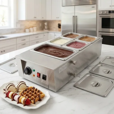High Efficiency Stainless Steel Chocolate Melting Machine Commercial Electric Chocolate Warmer For Sale