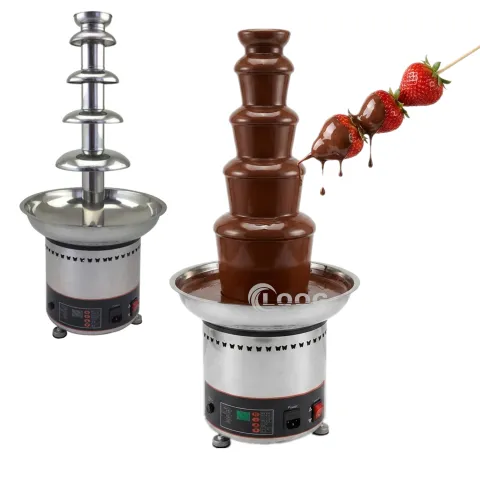 Factory Wholesale Digital Cheese Chocolate Making Machine Restaurant Commercial 5 Layer Chocolate Fondue Fountain Prices