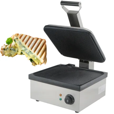 Top Rated Restaurant Quality Stainless Steel Panini Press Commercial Sandwich Grill