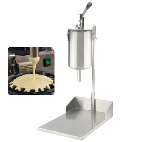 New Commercial Waffle Batter Dispenser Manual 5 Liters 304 Stainless Steel Large Pancake Batter Dispenser For Waffle Maker