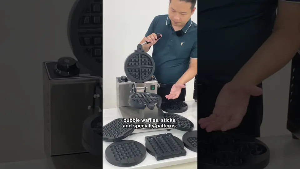 waffle maker with interchangeable plates