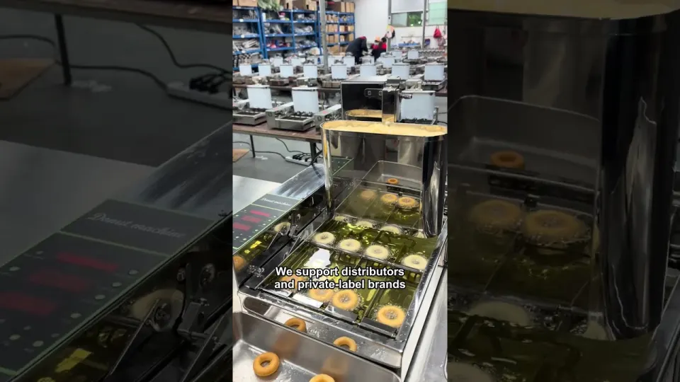 How does GoodLoog test a mini donut machine before delivery?