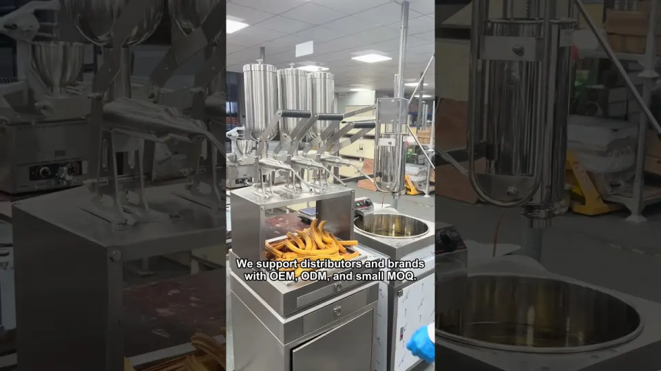 One production setup, more churros options. The GoodLoog churros machine supports single-outlet and